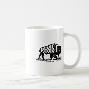 Caneca De Café Alt Us National Park Resist Service T Shirt Bison