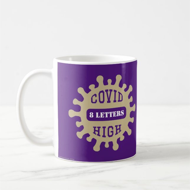 Caneca De Café ALTA CLASSE PERSONALIZÁVEL DE COVID DE 2021 Mug (Esquerda)