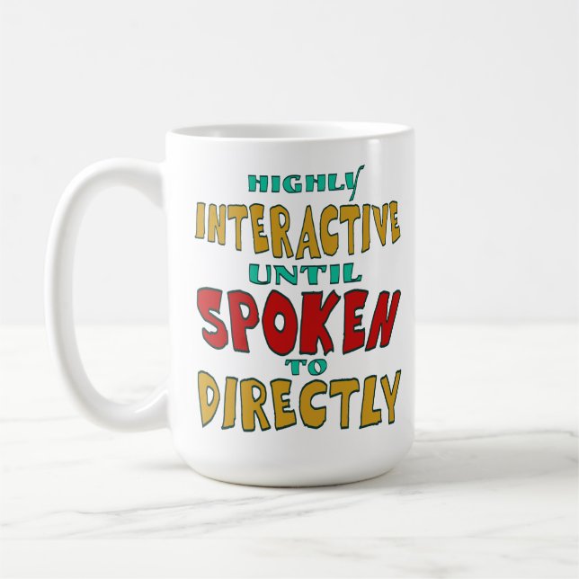 Caneca De Café Altamente Interativo Até Ser Falado Diretamente En (Esquerda)