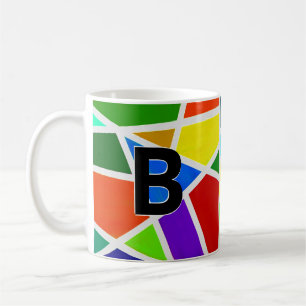 Caneca De Café Alteração dos triângulos geométricos iniciais A B