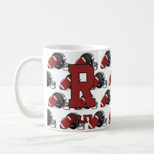 Caneca De Café Alteração inicial Nome do novo futebol O P Q R S T
