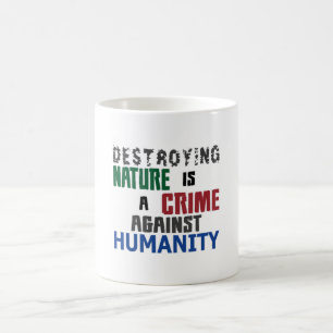 Caneca De Café Alterações climáticas Futuro Planeta Terra Pres