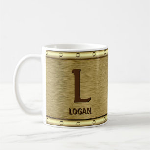 Caneca De Café Alterar Nome do Adicionar Inicial H I J K L M N Me