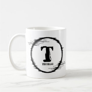 Caneca De Café Alterar o nome inicial da adição - Círculo distorc