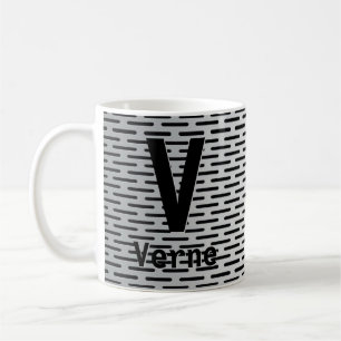 Caneca De Café Alterar o nome inicial da adição U V W X Y Z Slot 