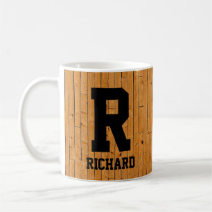 Caneca De Café Alterar o nome inicial do painel de madeira