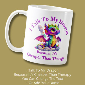 Caneca De Café Alterar Texto, Falar Com O Dragão Mais Barato Que
