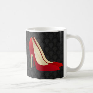 Caneca De Café alto salto vermelho