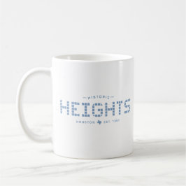 Caneca De Café Altura Telha, Telha Azul (desenho lrgr)