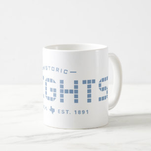 Caneca De Café Altura Telha, Telha Azul, Grande, Houston Heights