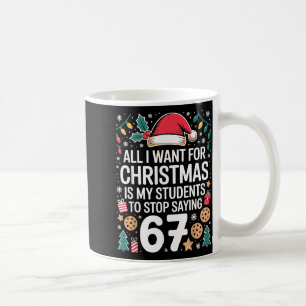 Caneca De Café Alunos Dizendo 6-7 Engraçado Seis Sete Professor N