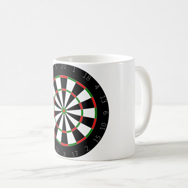 Caneca De Café Alvo de dardos (Frente Esquerda)