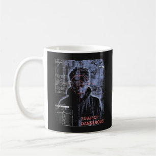 Caneca De Café Alvo - Design de roupa contínua tecno-brutalista