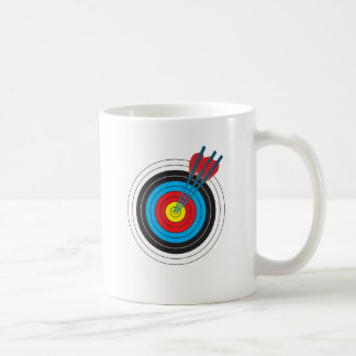 Caneca De Café Alvo do tiro ao arco com setas