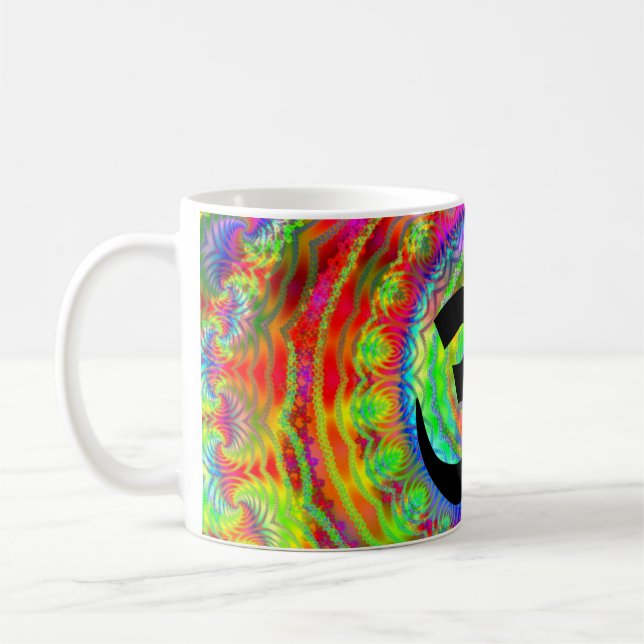 Caneca De Café Alvo Tiedye com Símbolo Om (Esquerda)