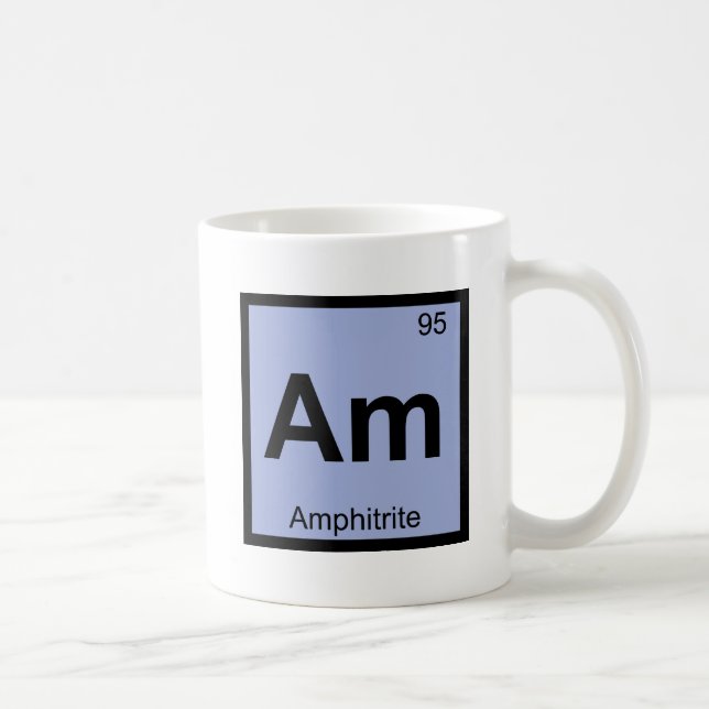 Caneca De Café Am - Anfiitrita Química grega Mesa periódica (Direita)