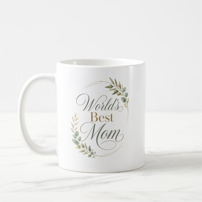 Caneca De Café Ama-te Mãe Obrigada Botânica (Esquerda)