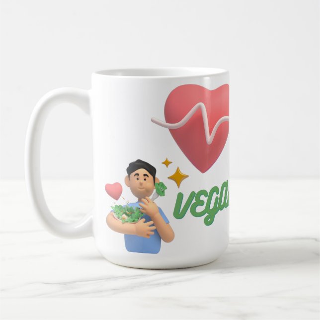 Caneca De Café ama vegan (Esquerda)