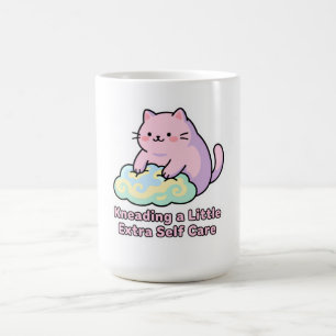 Caneca De Café Amaciando um Pouco de Cuidado Pessoal Extra