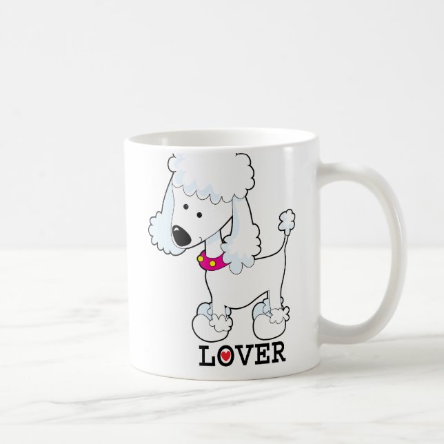 Caneca De Café Amante da caniche (Direita)