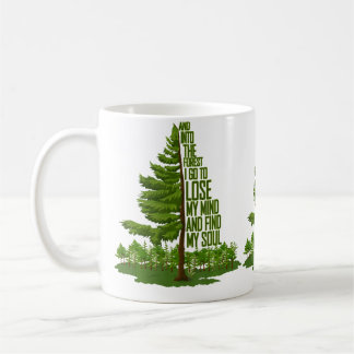 Caneca De Café Amante da Natureza Aventura de Camping e na Flores