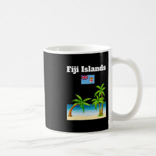 Caneca De Café Amante das Ilhas Fiji Viagem Lembrança Bandeira Fi