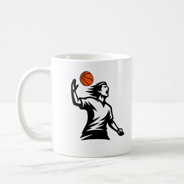 Caneca de Café Amante de Basquete – Presente Perfe (Esquerda)