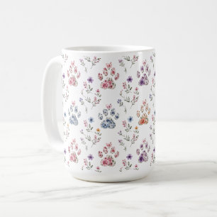 Caneca de Café Amante de Cachorro e Gato em Aquare