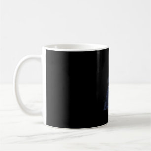Caneca De Café Amante de cães Maltipoo uivando lua arte noturna d