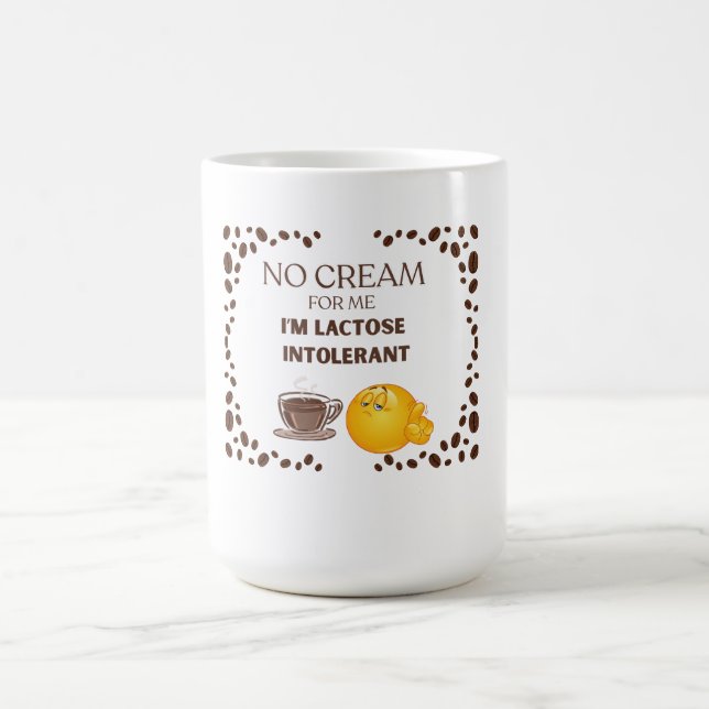 CANECA DE CAFÉ AMANTE DE CAFÉ BRANCO ENGRAÇADO, SEM CREAM CERÂMIC (Centro)