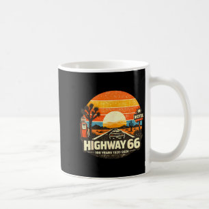 Caneca De Café Amante de carros clássicos da Rodovia 66 100 anos