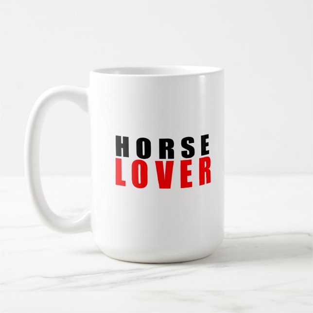 Caneca De Café Amante de cavalos (Esquerda)