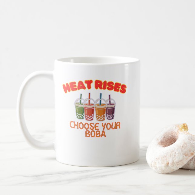 Caneca De Café Amante de chá de boba (Com Donut)