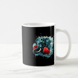 Caneca De Café Amante de Elefante de Boxe Luvas de Boxe Kickboxin