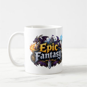 Caneca De Café Amante de Fantasia Épica