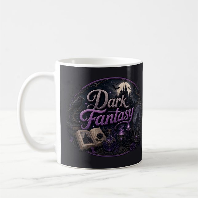 Caneca De Café Amante de Fantasia Sombria (Esquerda)