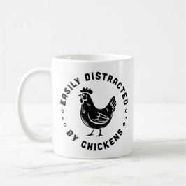Caneca De Café Amante de galinha citações engraçadas da fazenda r