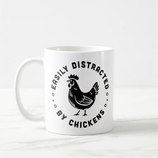 Caneca De Café Amante de galinha citações engraçadas da fazenda r