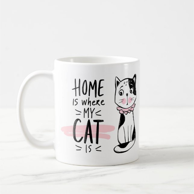 Caneca De Café Amante de Gatos  (Esquerda)
