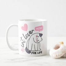 Amante de Gatos para a Vida - Rosa