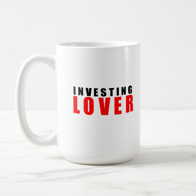 Caneca De Café Amante de investimento (Esquerda)