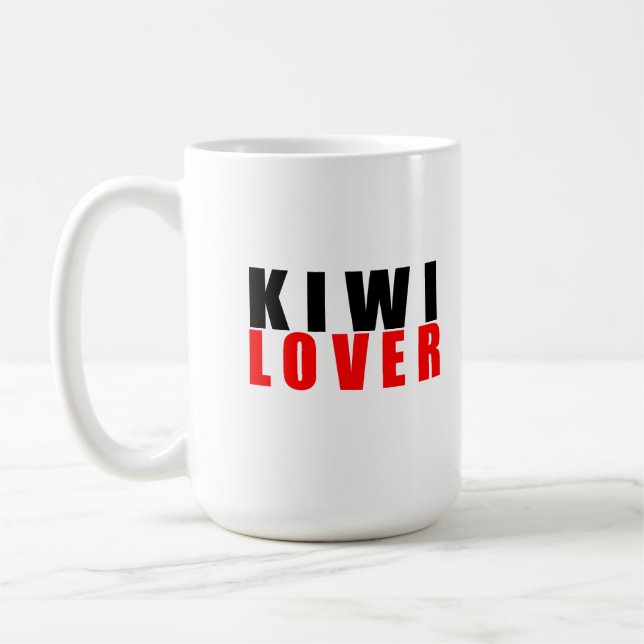 Caneca De Café Amante de Kiwi (Esquerda)