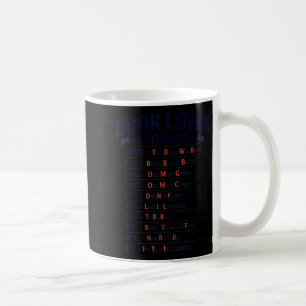 Caneca De Café Amante de livros código de texto o livro era melho