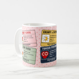Caneca De Café Amante De Livros Ditados Engraçados Leitores Rosa