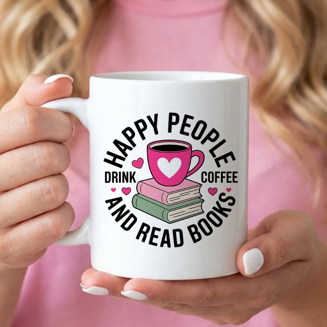 Caneca De Café Amante de Livros Divertidos Viciado em Café Nerd d (Criador carregado)