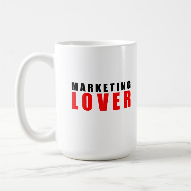 Caneca De Café amante de marketing (Esquerda)