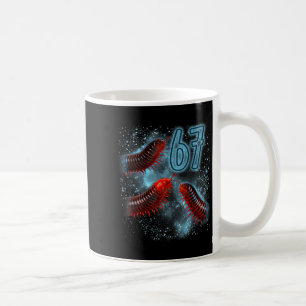 Caneca De Café Amante de mil-pés 67 meme humor sarcasmo mil-pés