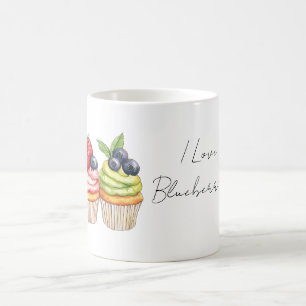 Caneca De Café Amante de Mirtilo