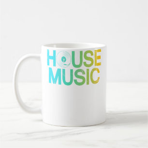 Caneca De Café Amante de Música House Edm Rave Dj Electro Deep Ho