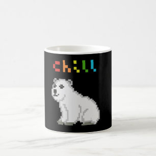 Caneca De Café Amante de os animais do Urso Polar de Enchimento